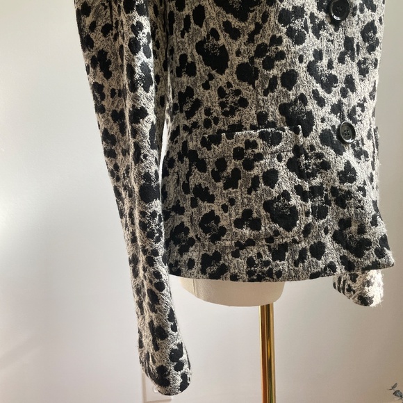 Lafayette 148 Wool Blend Textured Jacket Sz 6 Blazer Abstract Evening Holiday - Picture 3 of 13